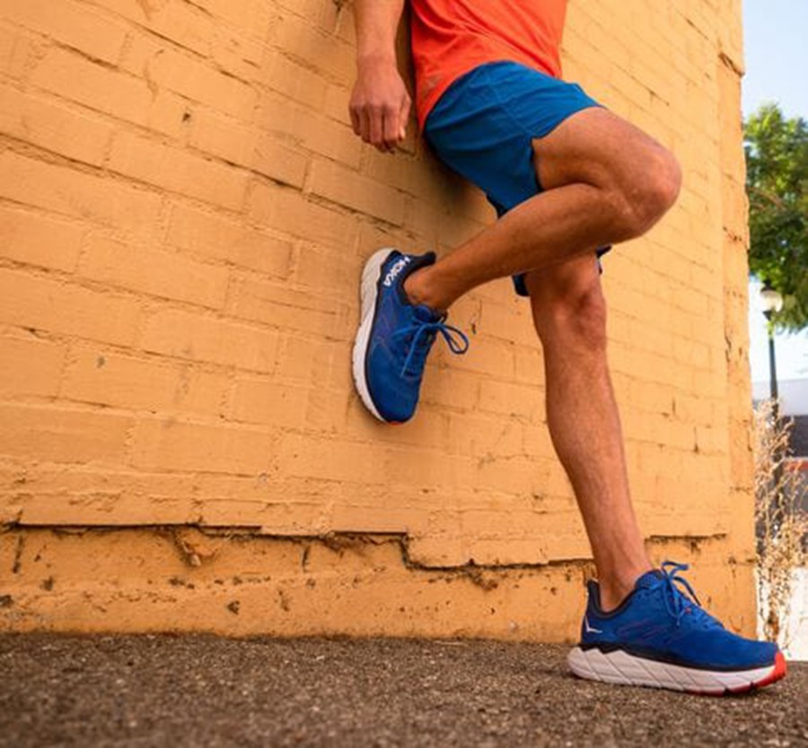 Running Shoes Mens - Hoka One One Arahi 5 - Blue - MGQZCRO-07